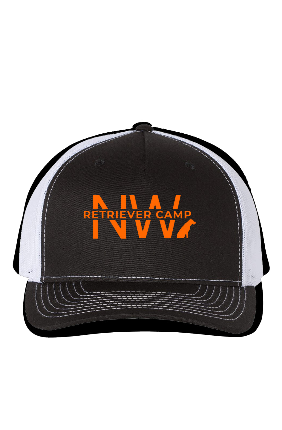 NW Retriever Camp Richardson 112 Trucker Hat - Grey/Black/Blaze Orange