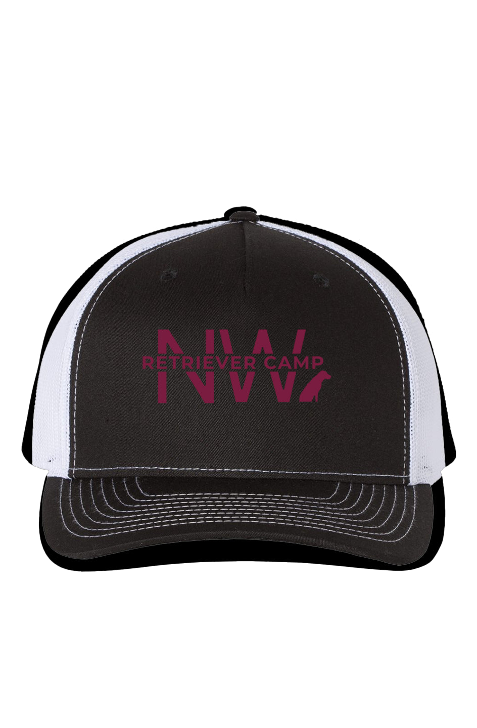 NW Retriever Camp Richardson 112 Trucker Hat - Grey/Black/Burgundy