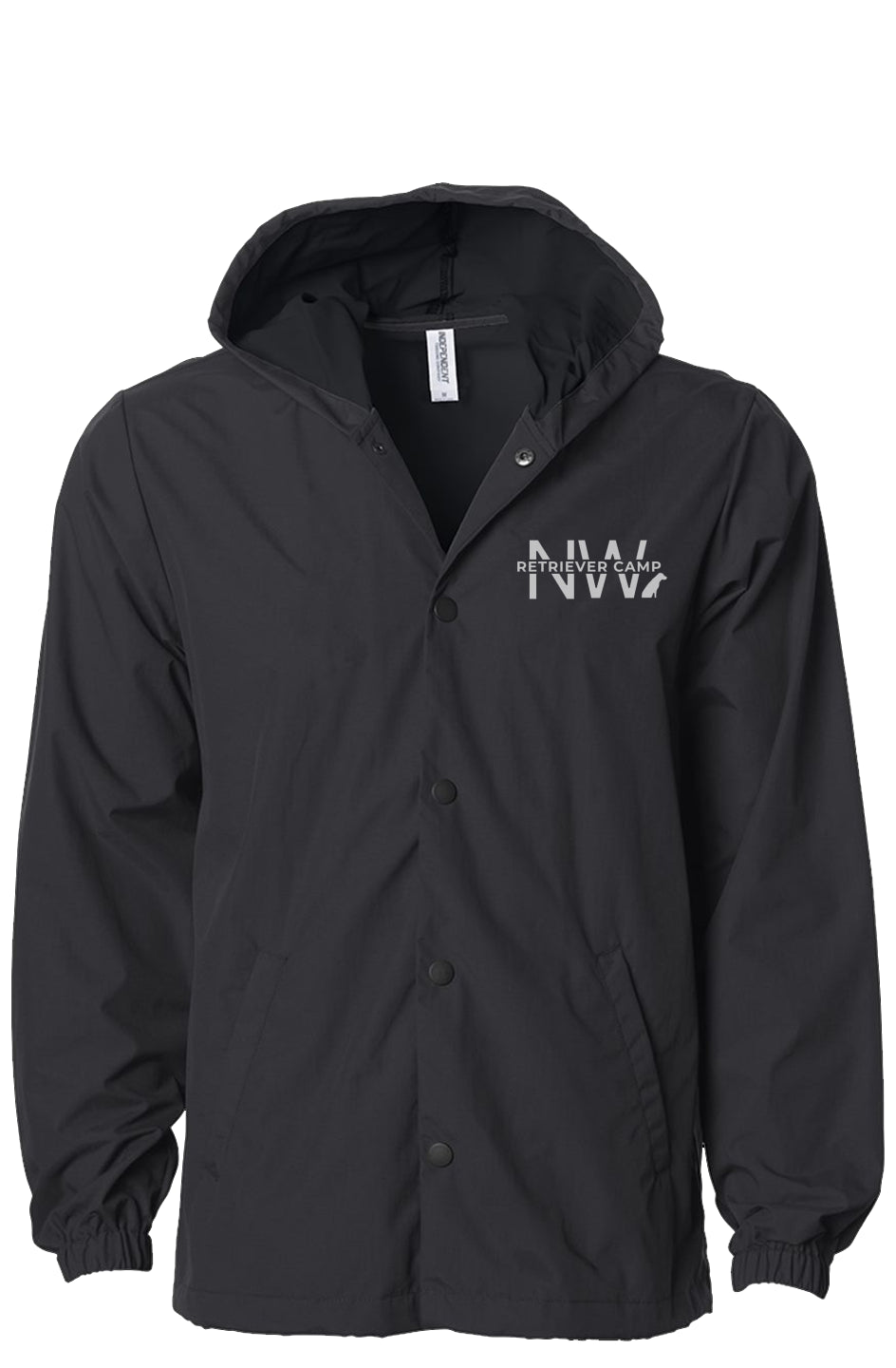 NW Retriever Camp Black Water-Resistant Windbreaker