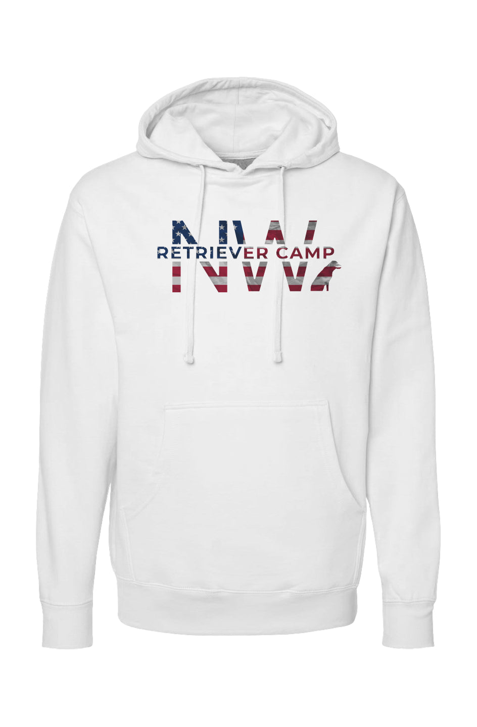 NW Retriever Camp Ind Trading Hoodie (White/Patriotic)