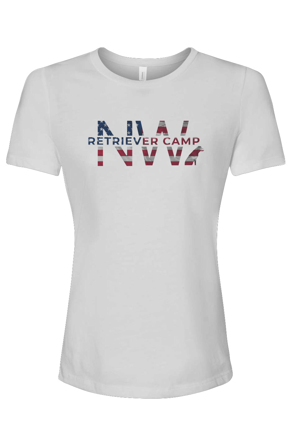 NW Retriever Camp Women’s Relaxed Fit Triblend T-Shirt (Patriotic)