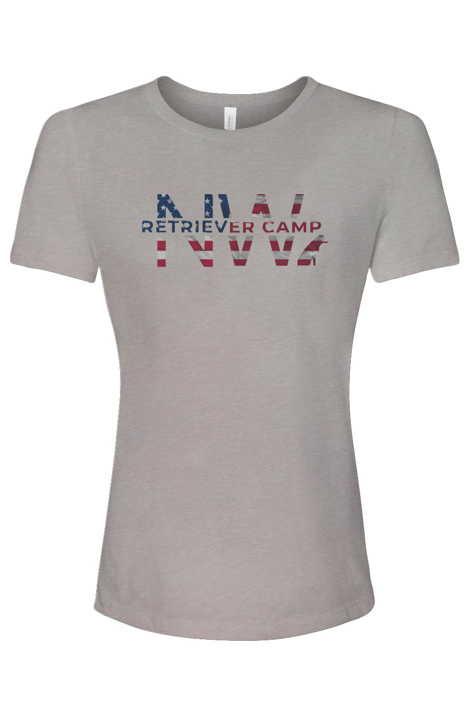NW Retriever Camp Women’s Relaxed Fit Triblend T-Shirt (Patriotic)